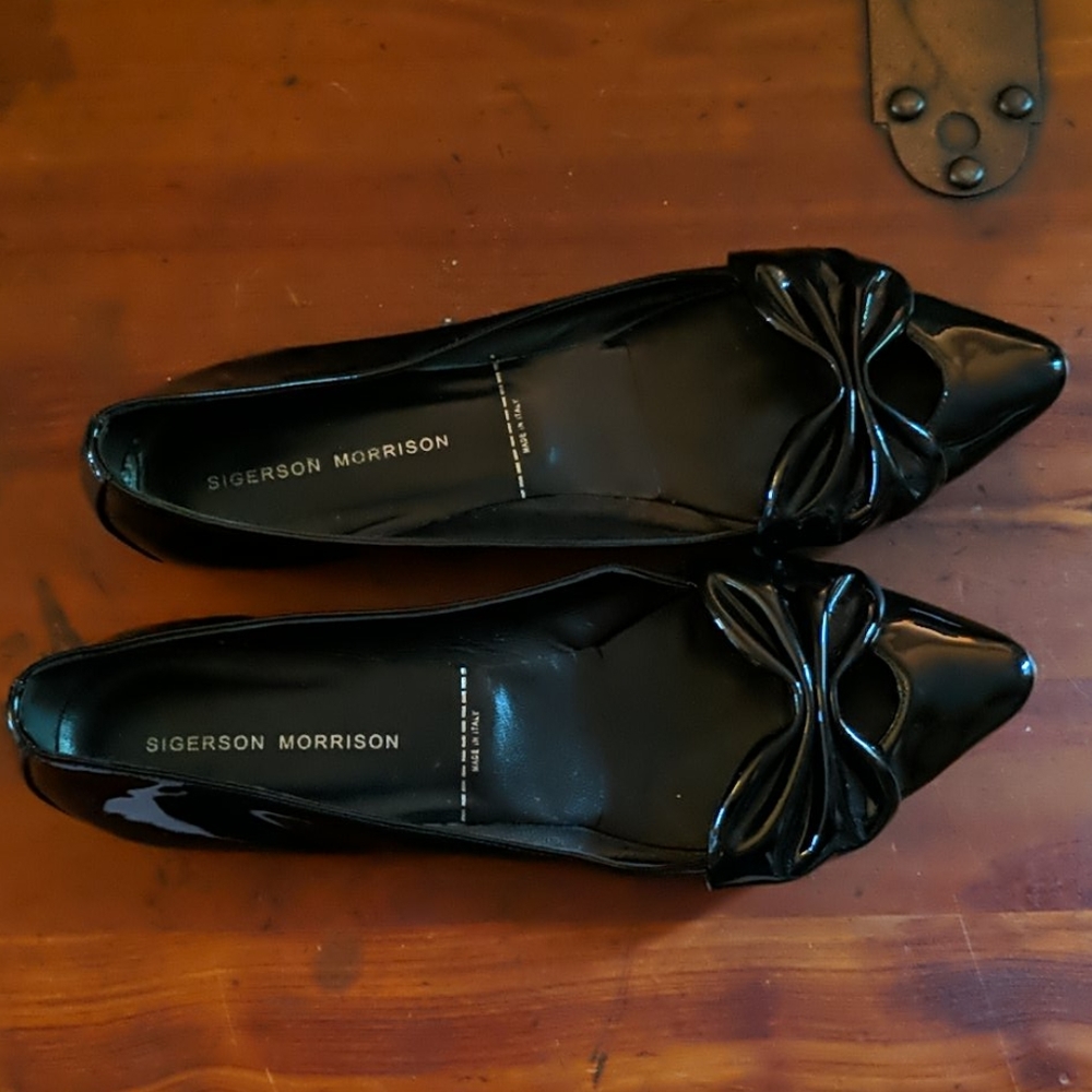 Sigerson Morrison Patent Leather Flats